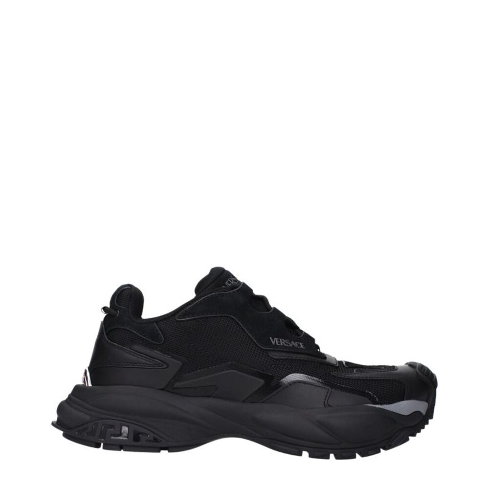 Versace Black Fabric Chunky Men's Sneakers